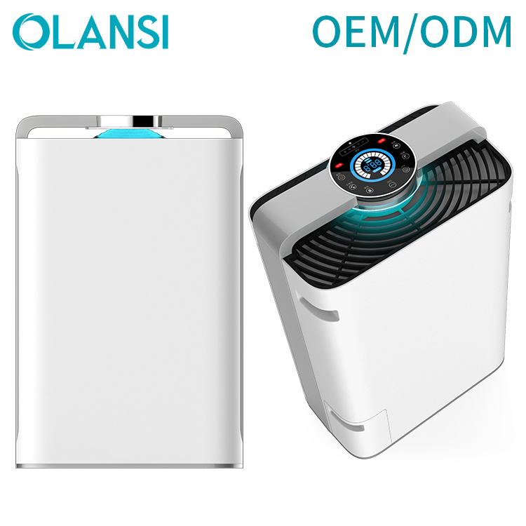 Olansi K08A Wifi Control CADR 488 Air purifier with Humidifier Low Noise Energy Saving Dust Sensor Air Purifier with PM2.5